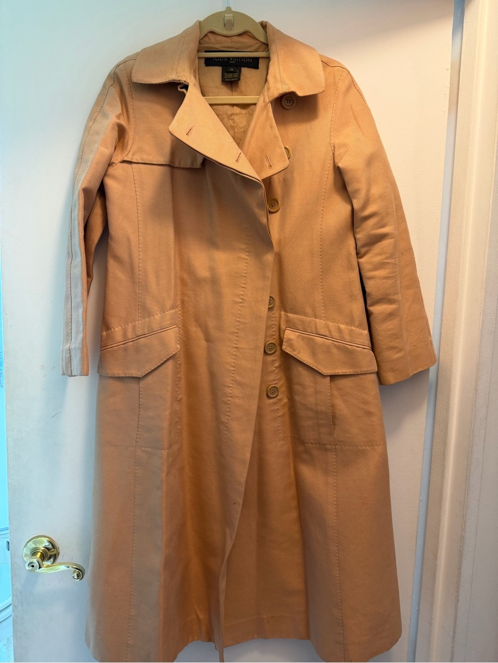 Louis Vuitton Camel-Beige Women's Trench Coat